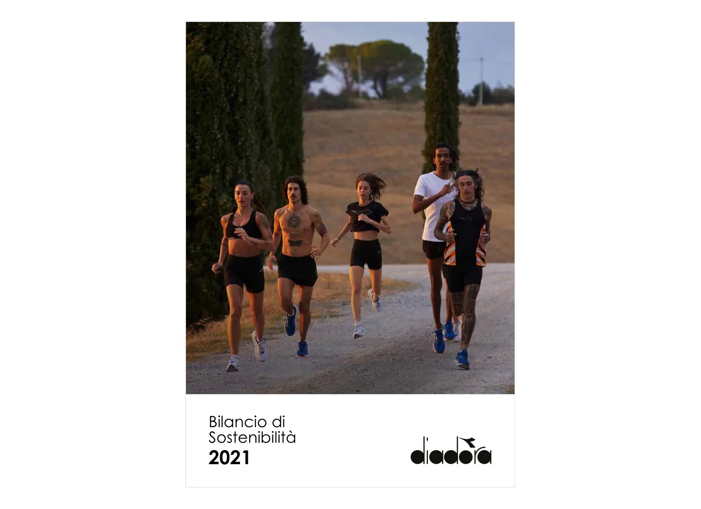 Diadora 2021 Sustainability Report — copertina