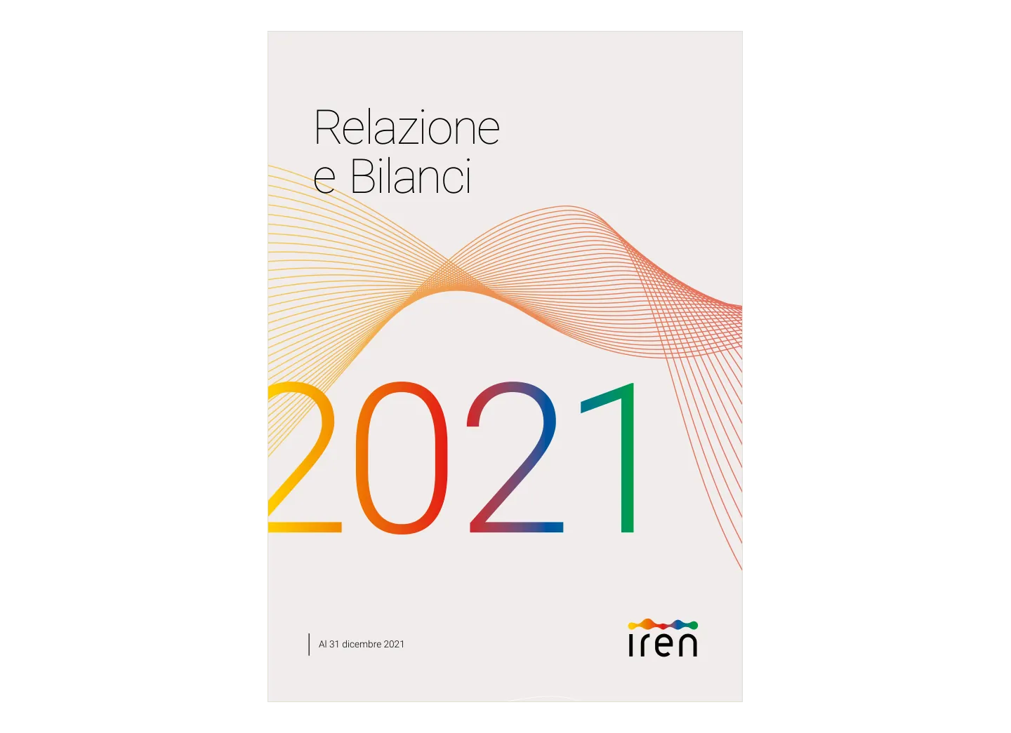 Iren 2021 Annual Report — copertina